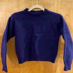 (Very unique color) Petite Uniqlo cropped sweater